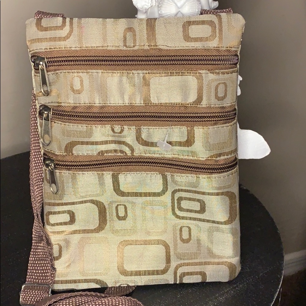 Three zippers crossbody bag
